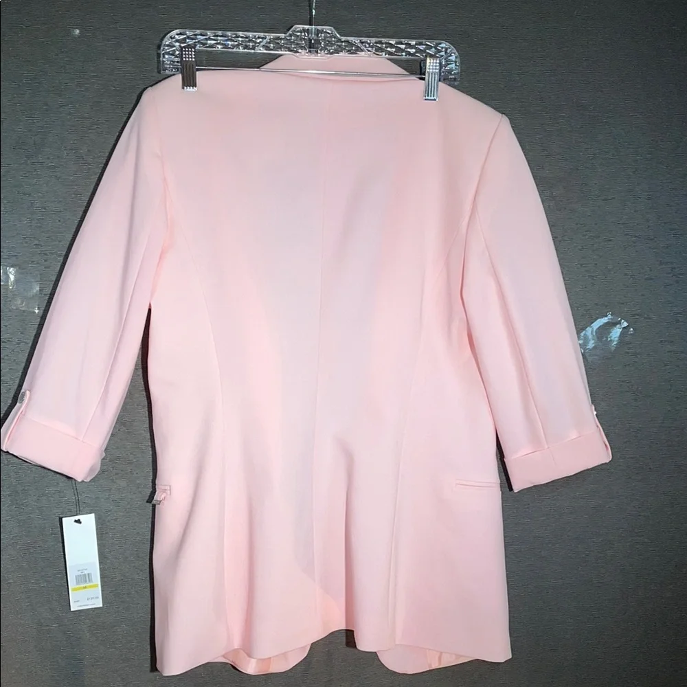 Calvin Klein Pink‎ Tailored Blazer with Textured Fabric